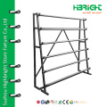 Fabric rug wallpaper metal display rack